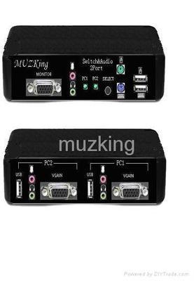 具有音频连接端口的2port双界面kvm切换器 - mk20902 - muzking (中国 广东省 生产商) - 网络硬件和部件 - 电脑、影音数码 产品 「自助贸易」